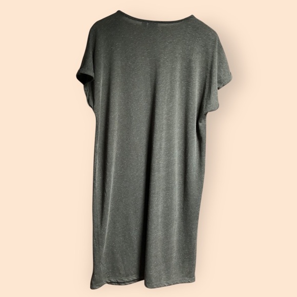 Esmara Linen Blend Green Woven T-shirt Dress Lightweight Minimalist Women’s L - Picture 8 of 11